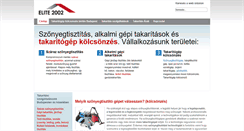 Desktop Screenshot of elittakaritas.hu